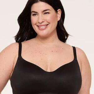 Cacique Classic No Wire  Black Bra Mastectomy collection Sz: 42DD NWT